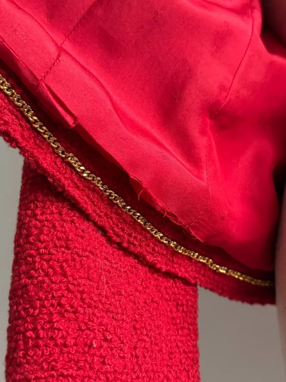 1993 -  Chanel by Karl Lagerfeld - Red Tweed Jacket - 4